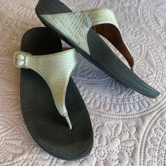 Fit Flop Sandals, Goldtone - Picture 7 of 8